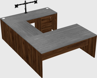 U-shaped desk