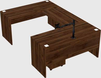 U-shaped desk