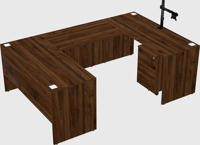 U-shaped desk