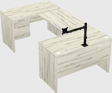 U-shaped desk