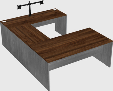 U-shaped desk
