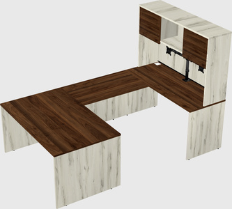 U-shaped desk