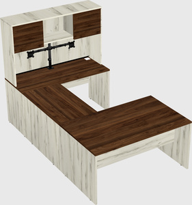 U-shaped desk