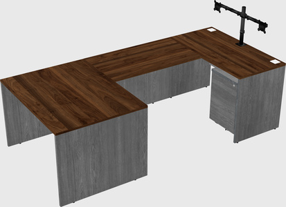 U-shaped desk