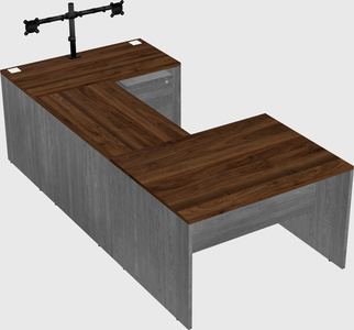 U-shaped desk