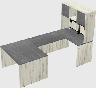 U-shaped desk