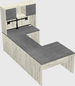 U-shaped desk