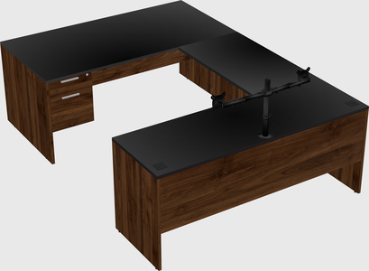 U-shaped desk