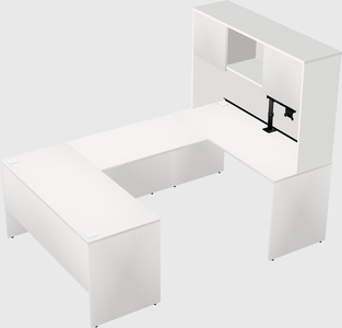 U-shaped desk
