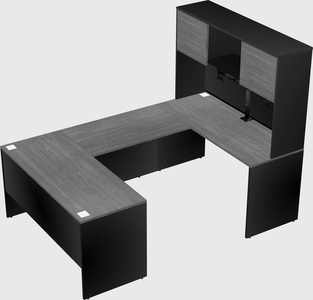 U-shaped desk
