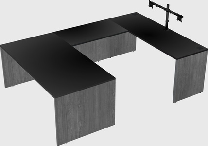 U-shaped desk