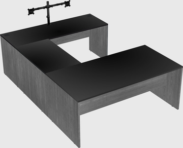 U-shaped desk
