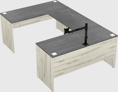 U-shaped desk
