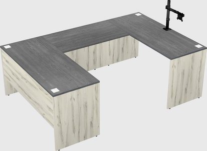 U-shaped desk