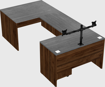 U-shaped desk