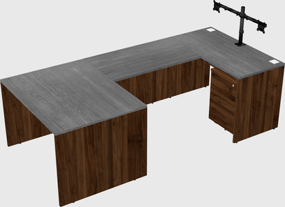 U-shaped desk