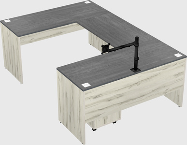U-shaped desk
