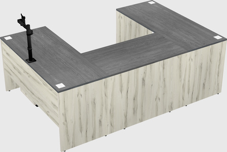 U-shaped desk