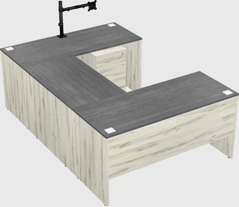 U-shaped desk