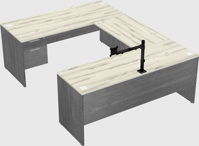U-shaped desk