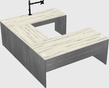 U-shaped desk