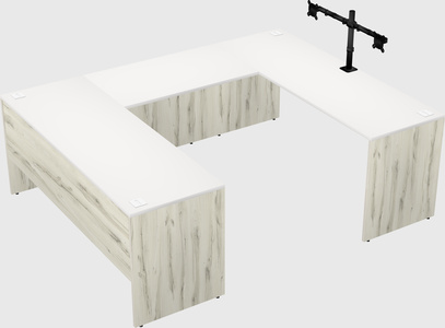 U-shaped desk