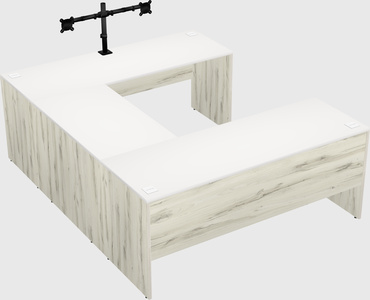 U-shaped desk