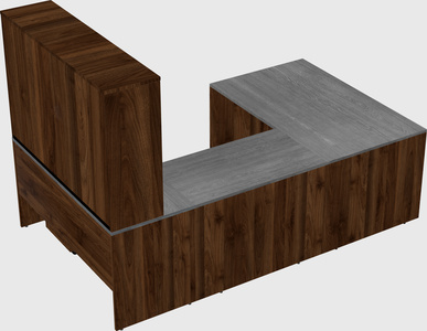 U-shaped desk