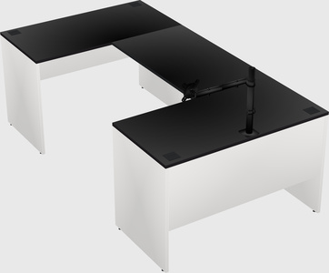 U-shaped desk