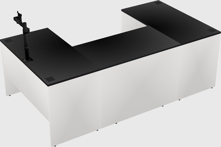 U-shaped desk