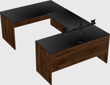 U-shaped desk