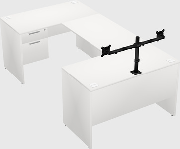 U-shaped desk