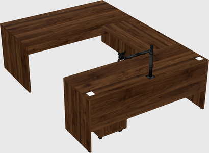 U-shaped desk