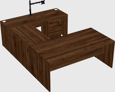 U-shaped desk