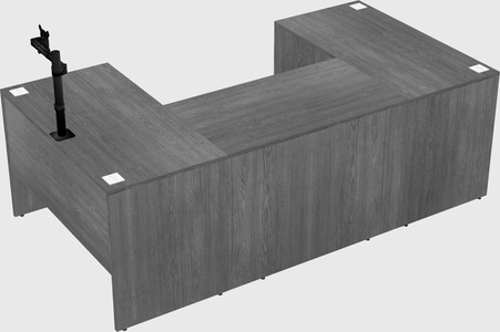U-shaped desk