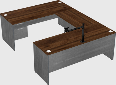 U-shaped desk
