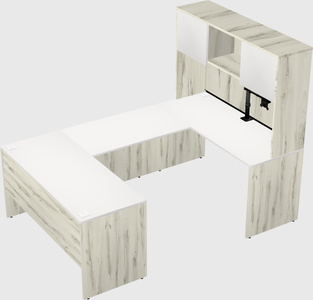U-shaped desk