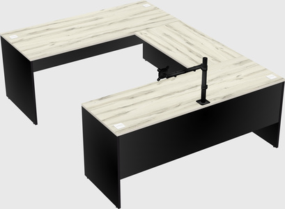 U-shaped desk