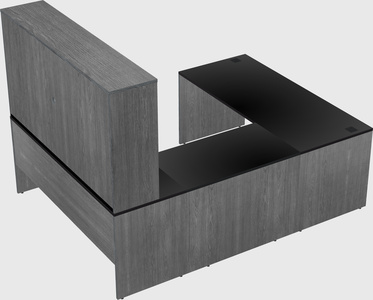 U-shaped desk