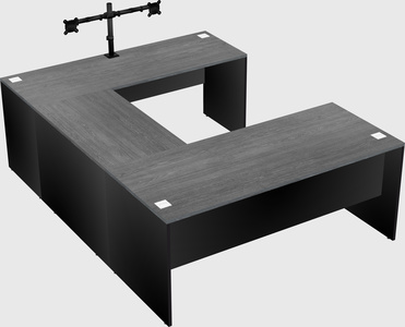 U-shaped desk