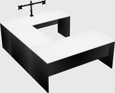 U-shaped desk