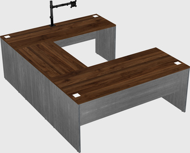 U-shaped desk