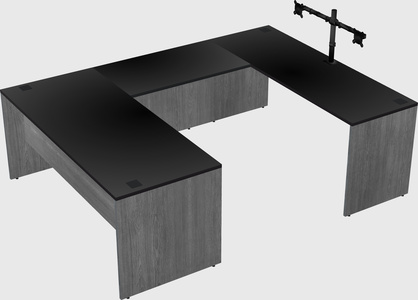 U-shaped desk