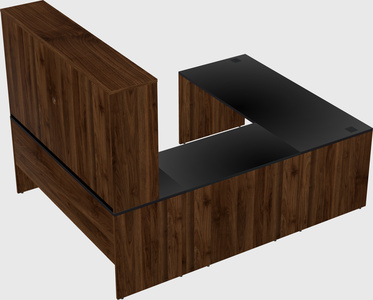U-shaped desk