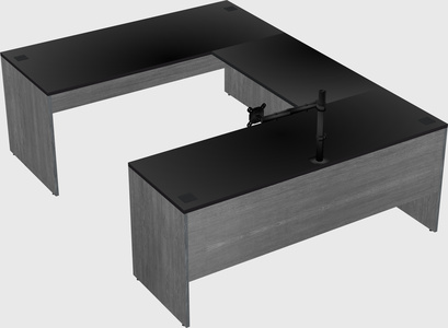 U-shaped desk