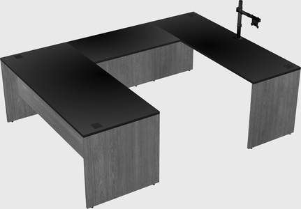 U-shaped desk