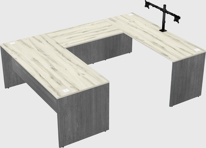 U-shaped desk