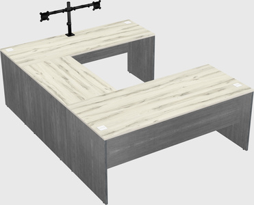 U-shaped desk