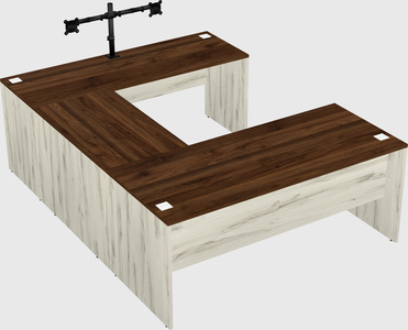 U-shaped desk