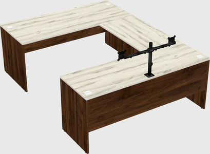 U-shaped desk